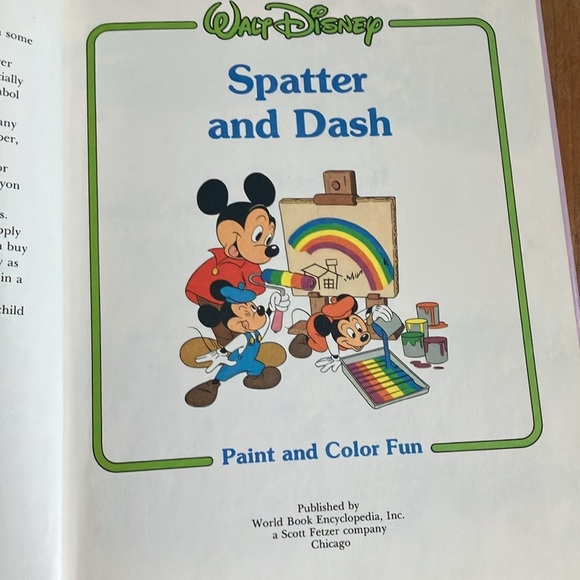 Disney Spatter and Dash vintage 1984 hardcover Book - Picture 6 of 16